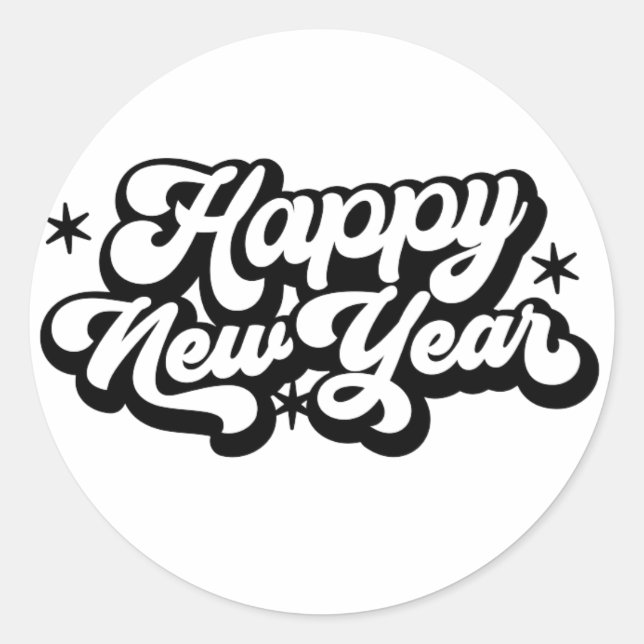 New Years Sticker (Front)