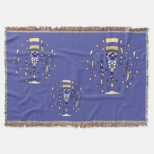 New Year's Toast Throw Blanket
