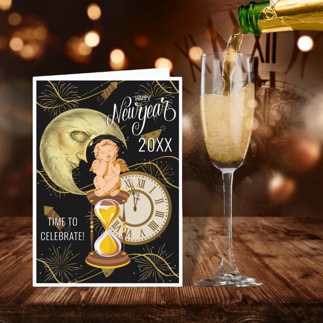 New Year's Vintage Greeting Card (Creator Uploaded)