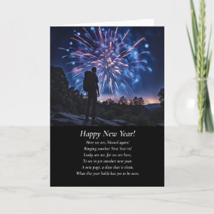 New Years With Backpacker and Fireworks Inspire Card