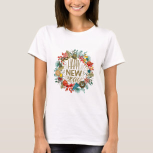 New Year's Wreath T-Shirt