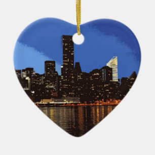 New York 001 Ceramic Tree Decoration