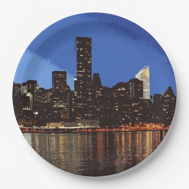 New York 001 Paper Plate (Front)