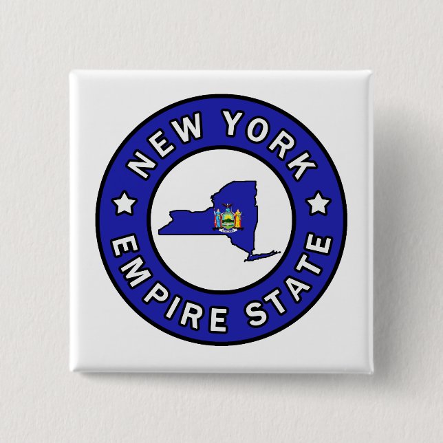New York 15 Cm Square Badge (Front)