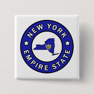 New York 15 Cm Square Badge