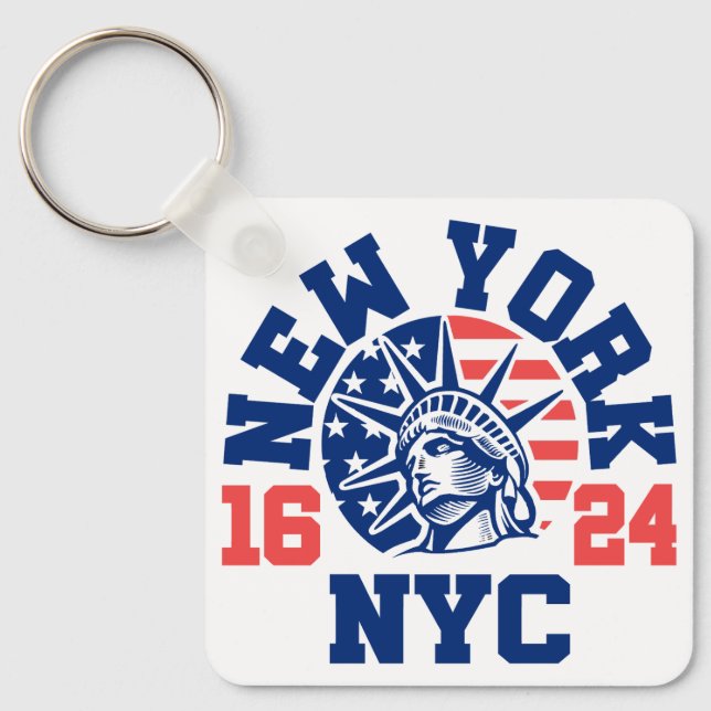 New York 1624 Key Ring (Front)