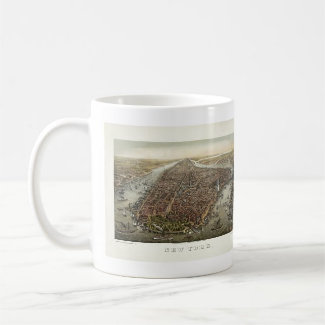 New York [1874] by George Schlegel/George Degen Coffee Mug (Left)