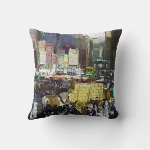 New York 1911 painting by George Bellows  Cushion