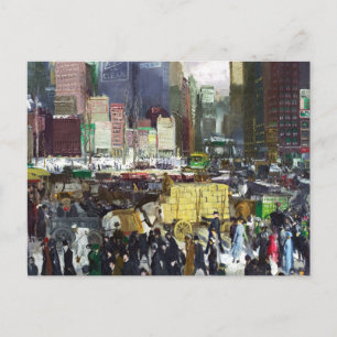 New York 1911 painting by George Bellows Postcard