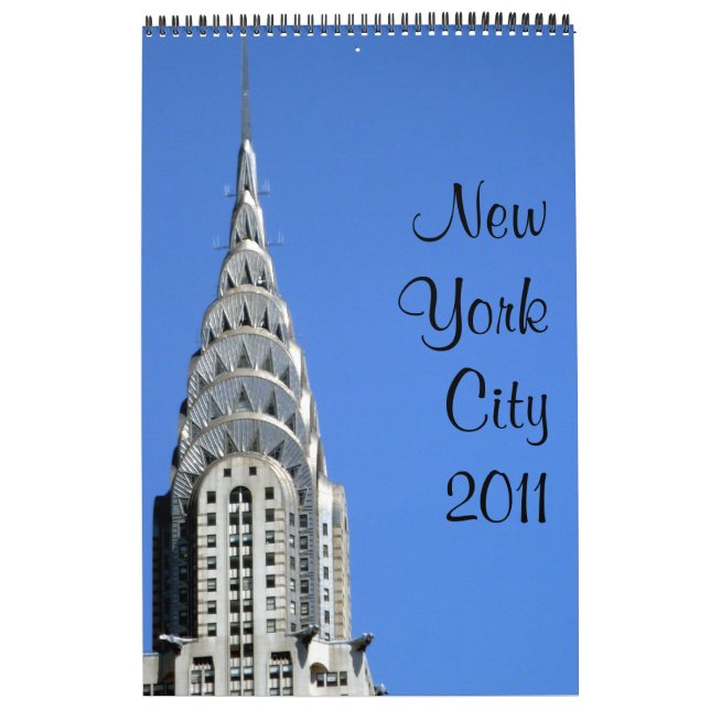 new york 2011 15 month single page calendar (Cover)