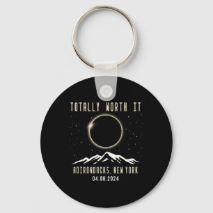 New York 2024 Total Solar Eclipse 1 Key Ring