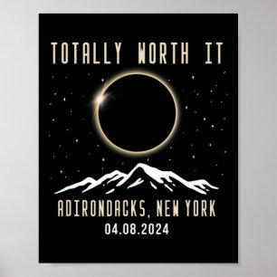 New York 2024 Total Solar Eclipse 1 Poster