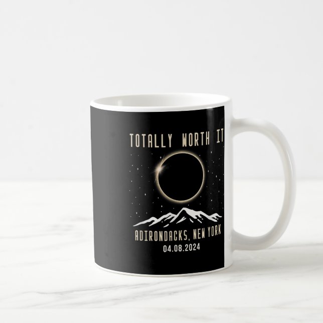 New York 2024 Total Solar Eclipse  Coffee Mug (Right)