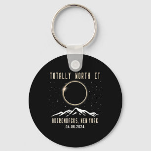 New York 2024 Total Solar Eclipse  Key Ring
