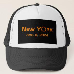 New York 2024 Total Solar Eclipse Trucker Hat