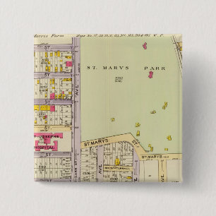 New York 25 15 Cm Square Badge