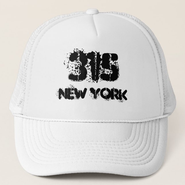 New York 315 area code. Trucker Hat (Front)