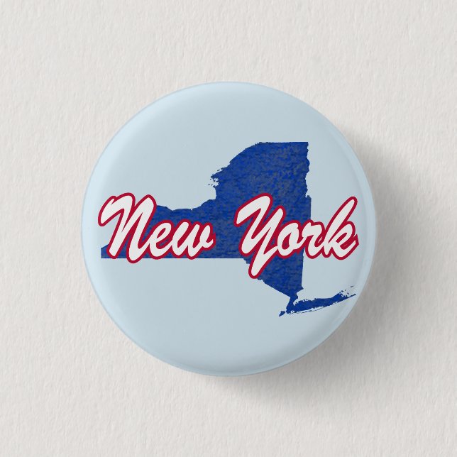New York 3 Cm Round Badge (Front)