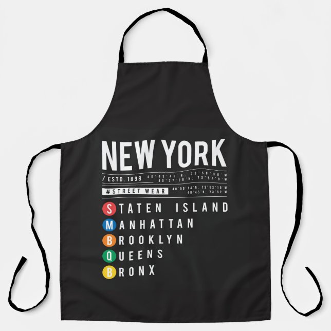 New York 5 Boroughs Apron (Front)