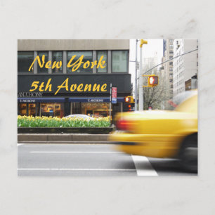 New York 5th Avenue Postcard