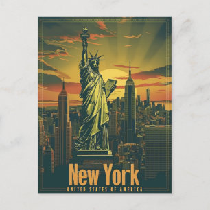 New York - A Lady Liberty Postcard