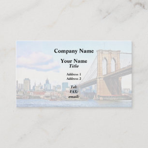New York Abutment of Brooklyn Bridge Business Card