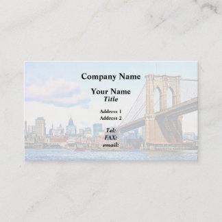 New York Abutment of Brooklyn Bridge Business Card