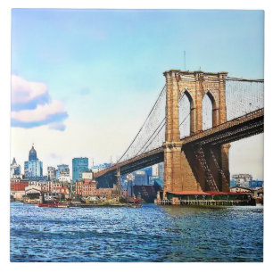 New York Abutment of Brooklyn Bridge Ceramic Tile