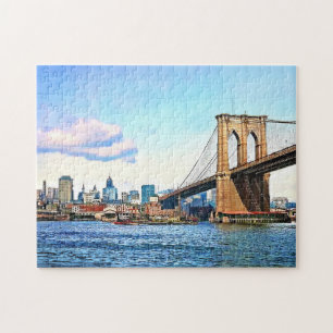 New York Abutment of Brooklyn Bridge Jigsaw Puzzle