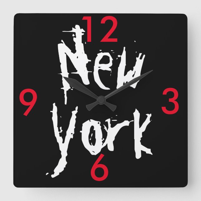 New York Acrylic Wall Clock (Front)