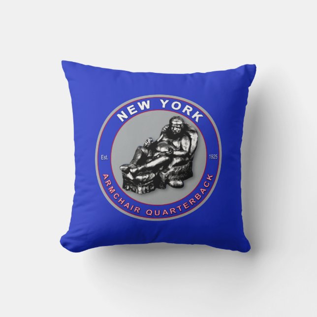 New York American MoJo Football Pillow (Front)