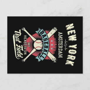 New York Amsterdam Baseball Postcard