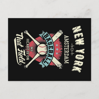 New York Amsterdam Baseball Postcard