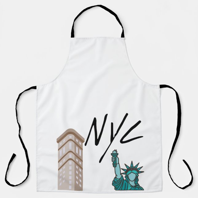 new york  and liberty  apron (Front)