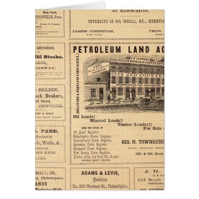 New York and Pennsylvania Oil Advertisements (Front)