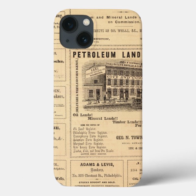 New York and Pennsylvania Oil Advertisements Case-Mate iPhone Case (Back)