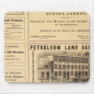 New York and Pennsylvania Oil Advertisements Mouse Pad