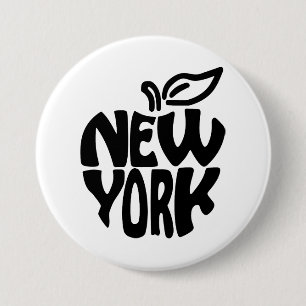 New York Apple 7.5 Cm Round Badge