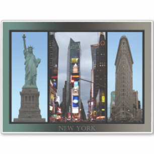 New York Art Sticker Personalised NYC Decals