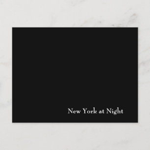 New York at Night Postcard