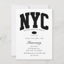 new york bachelorette black and white itinerary