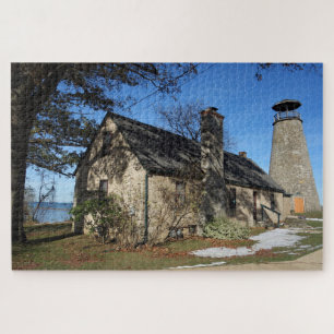 New York Barcelona Lighthouse Lake Erie Jigsaw Puzzle