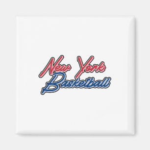 New York Basketball (usa Colours) Magnet