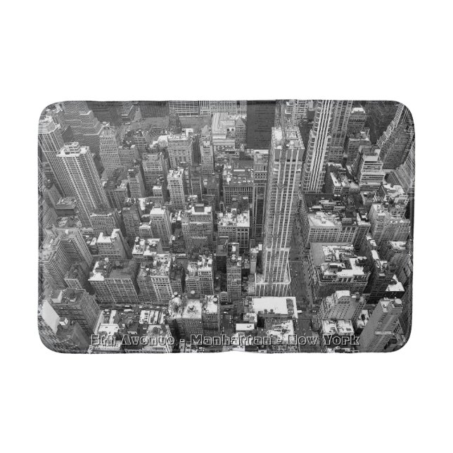 New York Bath Souvenirs NYC Cityscape  Mat (Front)