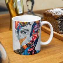 New York Beauty Woman Portrait Mug