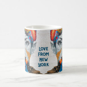 New York Beauty Woman Portrait Mug