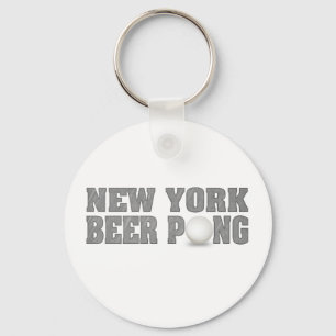 New York Beer Pong Key Ring