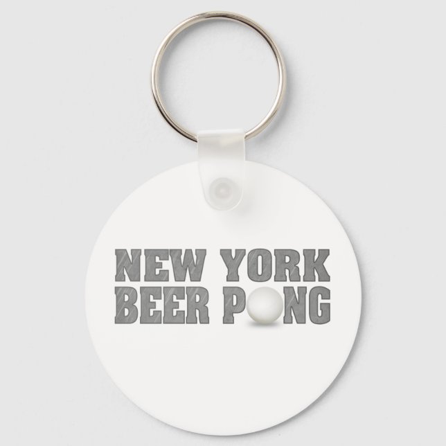 New York Beer Pong Key Ring (Front)