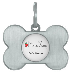 New York Big Apple Cute Pet ID Tag