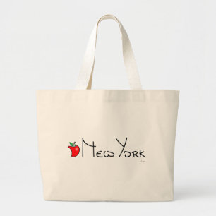 New York Big Apple Large Tote Bag
